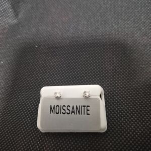 Moissanite Solitaire Studs 0.25 CTW in Sterling Silver